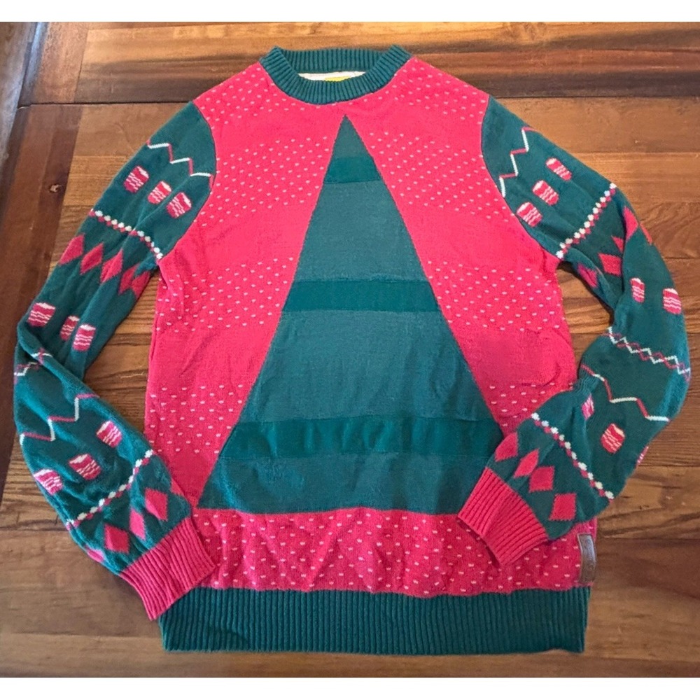Tipsy Elves Ugly Christmas Sweater Beer Pong Size Large